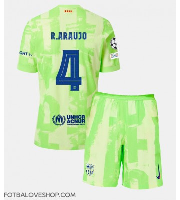 Barcelona Ronald Araujo #4 Dětské Alternativní Dres 2024-25 Krátký Rukáv (+ trenýrky)